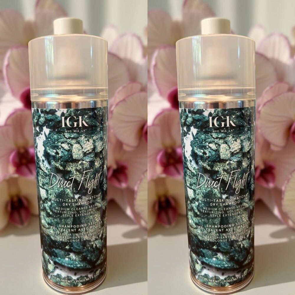 IGK Direct Flight Multi Tasking Matcha Dry Shampoo 6.3 oz_ 2 units